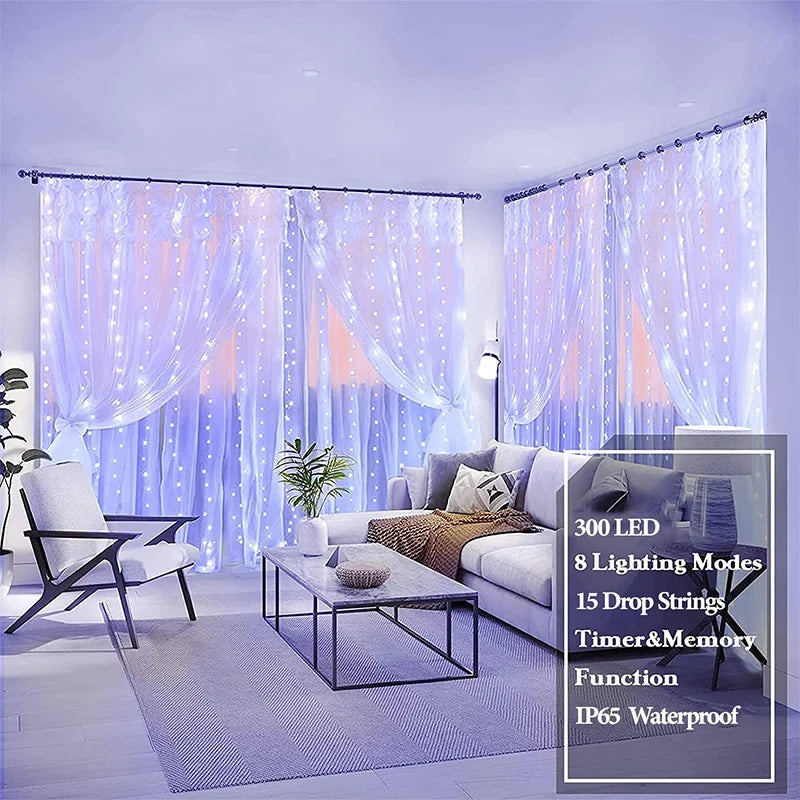 Starry Glow Curtain & Window Lights ✨
