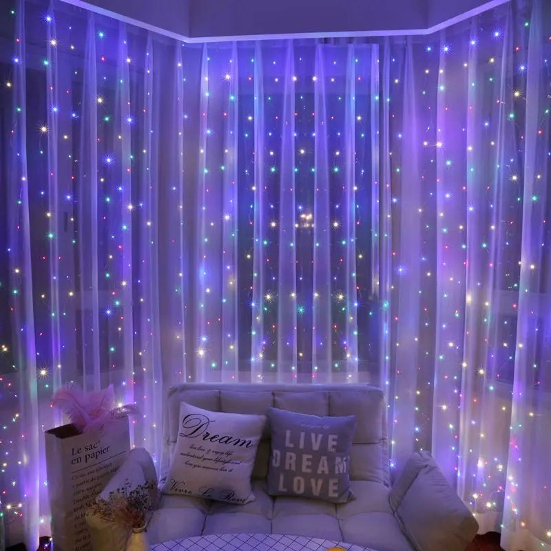 Starry Glow Curtain & Window Lights ✨